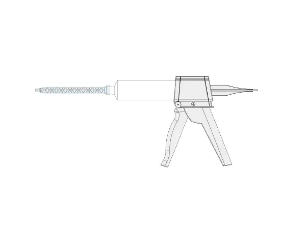 Pistol de calafat manual